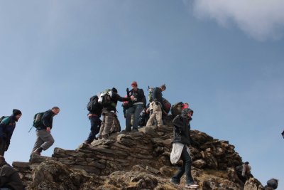At the summit