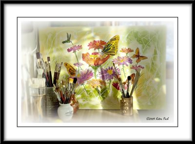 Brushes and Butterflies By Katra
