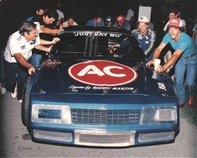 Dale Earnhardt in the TFR #80 Chevrolet
