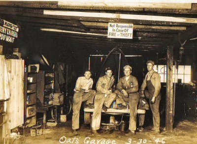 Pappy Oats Garage 1946