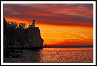 Sunrise Sky Over Split Rock Lighthouse