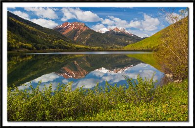 Crystal Lake and the Red Mountains