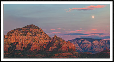 Moon Over Sedona