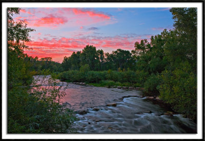 Pine River at Sunset
