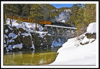 Crossing The High Bridge Over The Animas