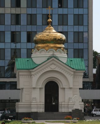 Church just off Lenin Square in Saratov