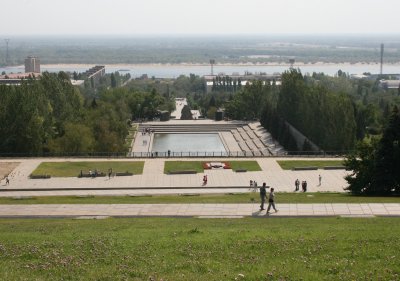 View from the Monument, the Volga in the distance