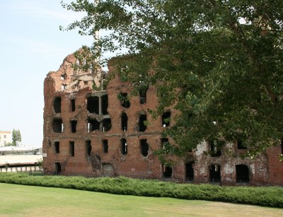 Fluor Mill left as it was in the aftermath of the Stalingrad battle