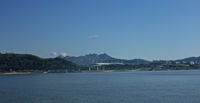 View from the South side of the Han River looking North at World Cup Stadium