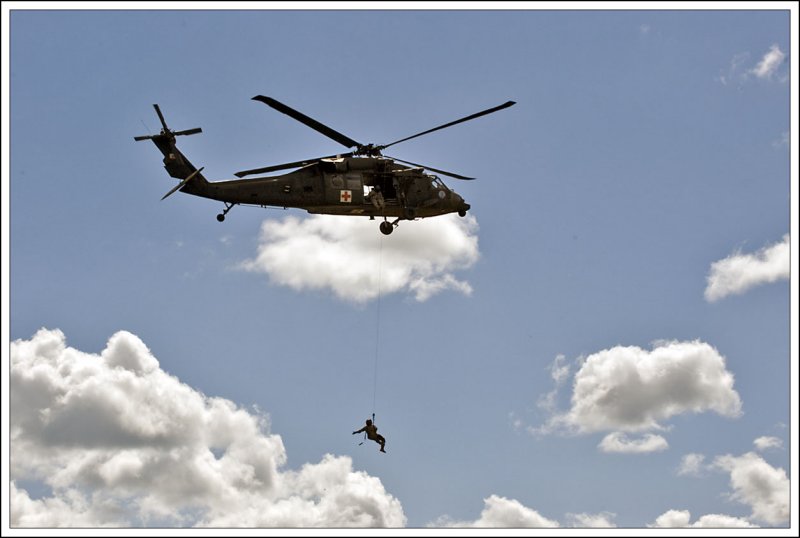 Millitary Rescue Demonstration...