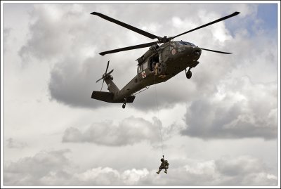 Millitary Rescue Demonstration...