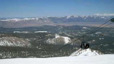 View from 11000ft @ Mammoth Mountain, CA