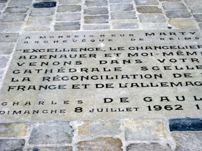 Site of the reconciliation of De Gaulle and Adenauer (1962)