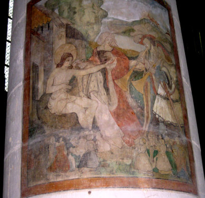 Frescos were uncovered on