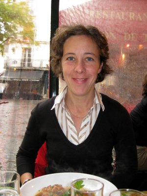 Estelle at Le March restaurant in the Marais
