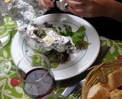 Goat cheese en papillote