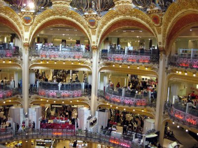 The Galeries Lafayette with its
