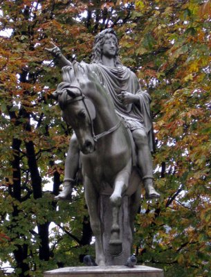 Statue of Louis XIII in the Place des Vosges