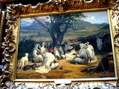 with many orientalist paintings as well as art of the French school