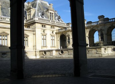 In the courtyard