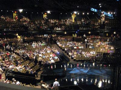 The Festival theatre and its thrust stage