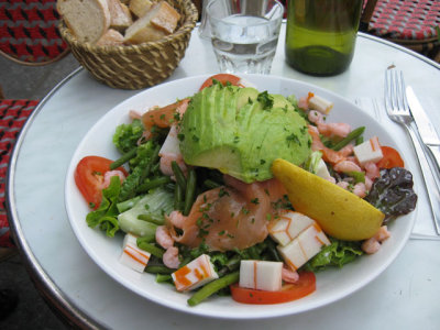 Fishermans salad at Caf Parisienne