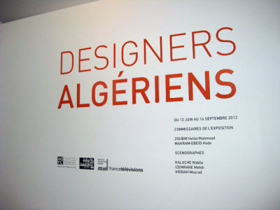 A special exhibit of Algerian designers