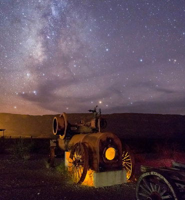 Steam Tractor and Milky Way
