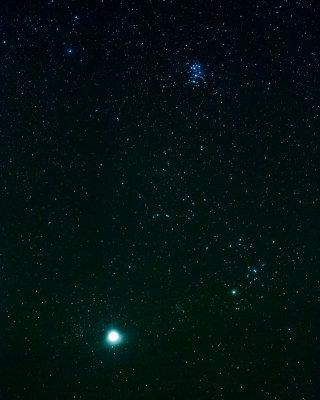 Jupiter and Pleiades