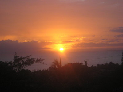 Sunset View from Louise & Larry's Maui Meadows Home