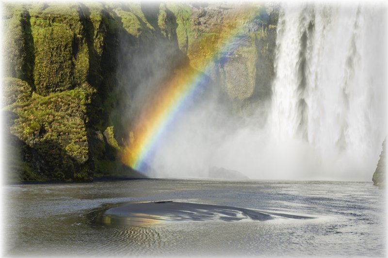 Skogafoss sous le soleil