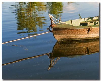 Reflets de barque, effet velvia