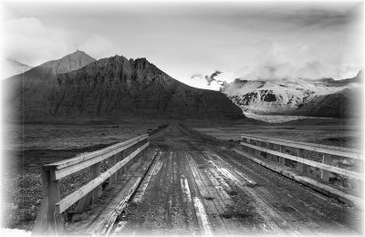 Route vers le Svinafellsjokull