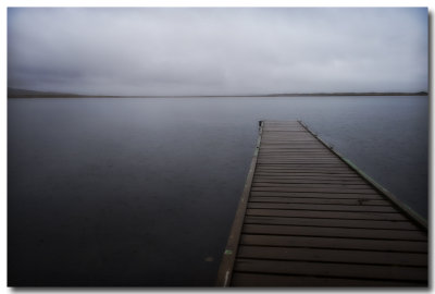 Lac Laugarvatn sous la pluie