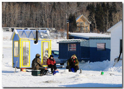 Pche blanche sur le Saguenay gel