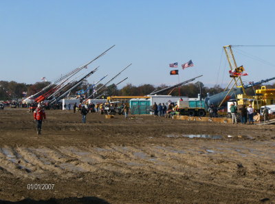 Part of the gun line, the air cannons. 110 machines competing.