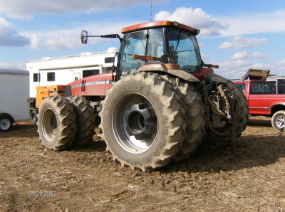 Tractor used to position the towed guns in their firing positions