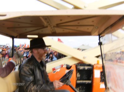 Adam Savage from MythBusters whizzing past