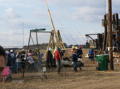 Machines ranged from very amateurish (here) to very professional construction
