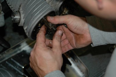 Remove rocker arm assemblies and pushrods