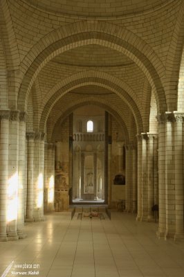 Abbaye Royale de Fontevraud - Nef centrale de l'Abbaye