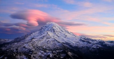 little blue hue on Rainier