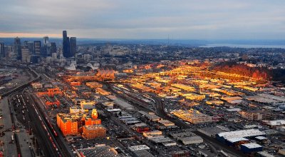 bright spot over Seattle - Wings over Seattle Book