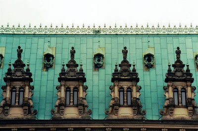 ornaments on city hall