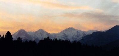 Eiger Monch and Jungfrau