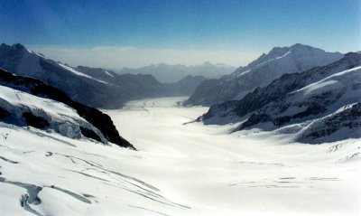Aletsch Glacier on Jungfraujoch