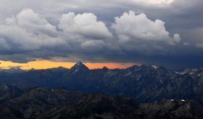 Mt Stuart and approaching storm