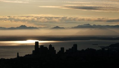 Olympic Mt and Seattle