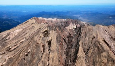 rim of St Helens and looking west