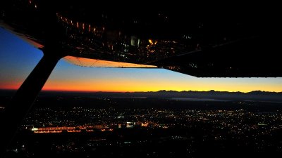 evening over Boeing Field